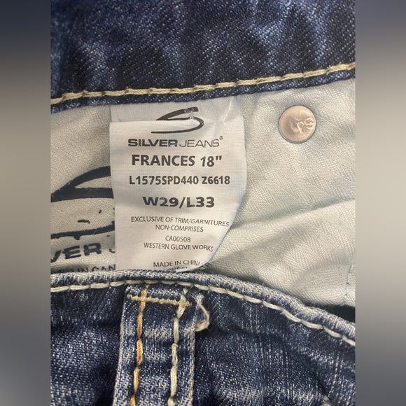 Silver Jeans Frances 18" Size 29 L 33 - Picture 7 of 8